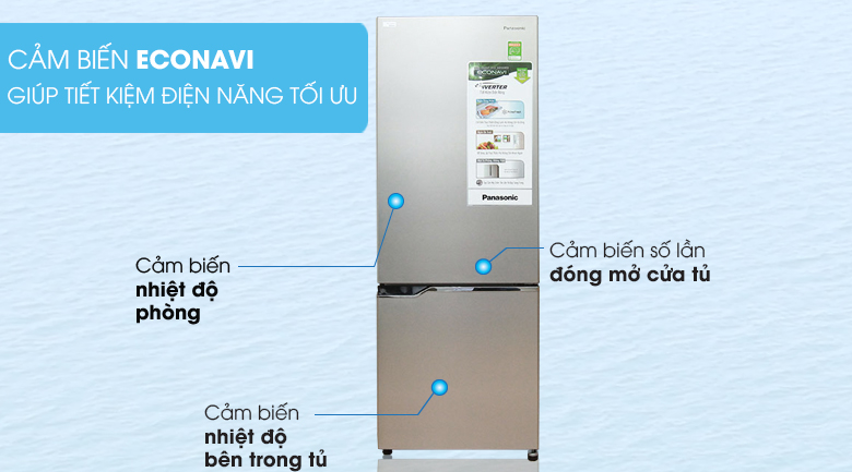 Tủ lạnh Panasonic Inverter 322 lít NR-BV368QSVN