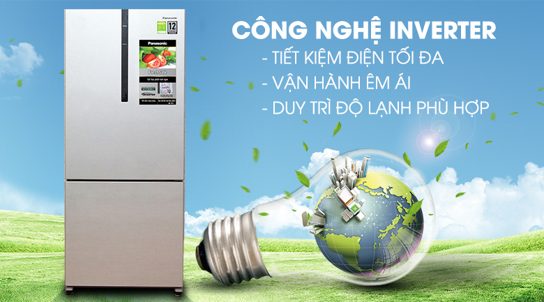 Tủ lạnh Panasonic Inverter 363 lít NR-BX418VSVN