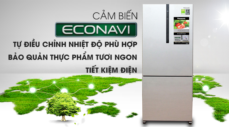 Tủ lạnh Panasonic Inverter 363 lít NR-BX418VSVN