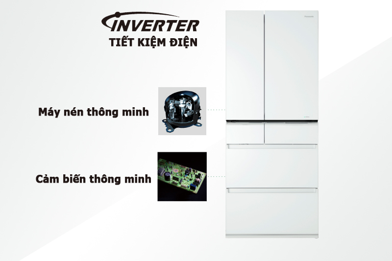 Tiết kiệm chi phi tối ưu với công nghệ Nhật Bản - Tủ lạnh Panasonic 588 lít NR-F610GT-W2