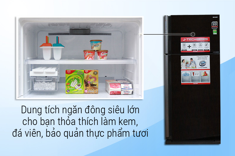 Dung tích ngăn đông siêu lớn
