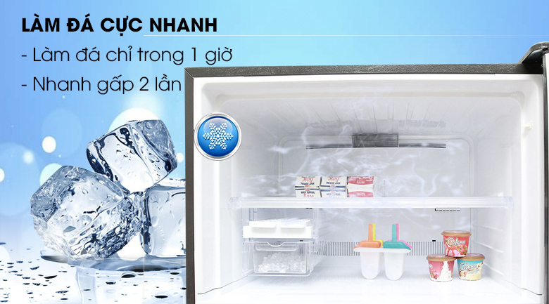 Khả năng làm lạnh và làm đá nhanh chóng - Tủ lạnh Sharp Inverter 627 lít SJ-XP630PG-BK