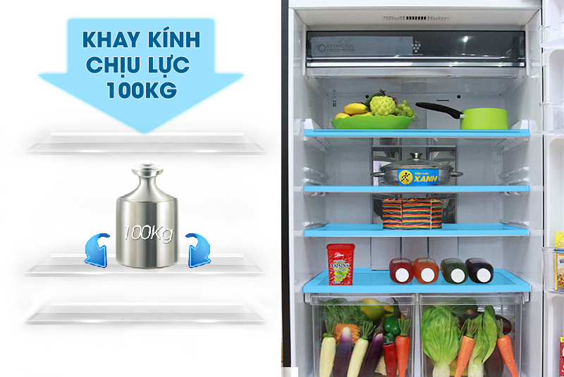 Ngăn kệ được làm từ kính chịu lực