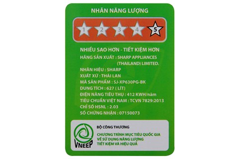 Tủ lạnh Sharp 627 lít SJ-XP630PG-BK
