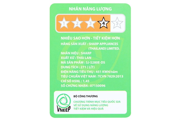 Tủ lạnh Sharp 271 lít SJ-280E-DS Màu Xám