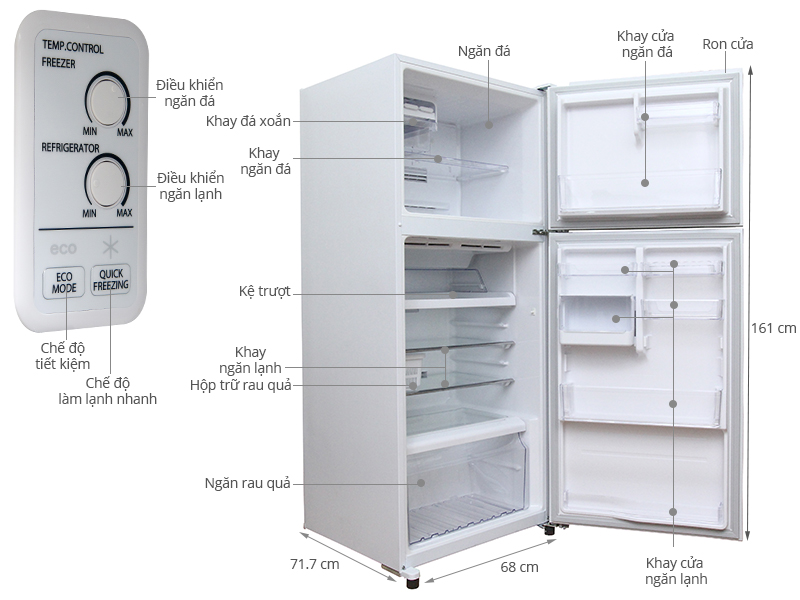 Thông số kỹ thuật Tủ lạnh Toshiba 359 lít GR-TG41VPDZ (ZW1)