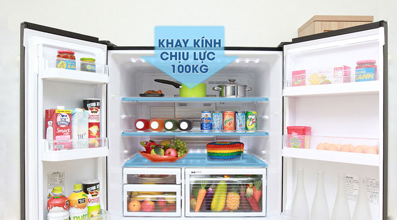 Tủ lạnh Mitsubishi Electric Inverter 580 lít MR-L72EH-BRW