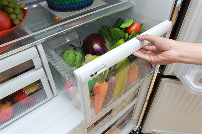 Tủ lạnh Mitsubishi Electric Inverter 580 lít MR-L72EH-BRW Màu Đen - nâu