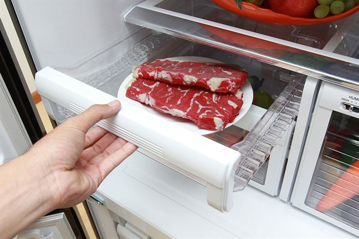 Tủ lạnh Mitsubishi Electric Inverter 580 lít MR-L72EH-BRW Màu Đen - nâu