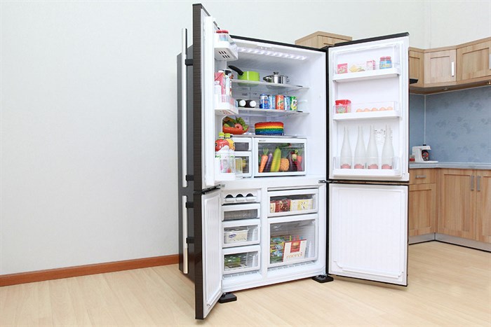 Tủ lạnh Mitsubishi Electric Inverter 580 lít MR-L72EH-BRW Màu Đen - nâu