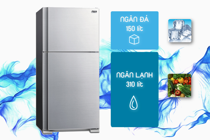 Tủ lạnh Mitsubishi Electric 460 lít MR-F55EH-SLW