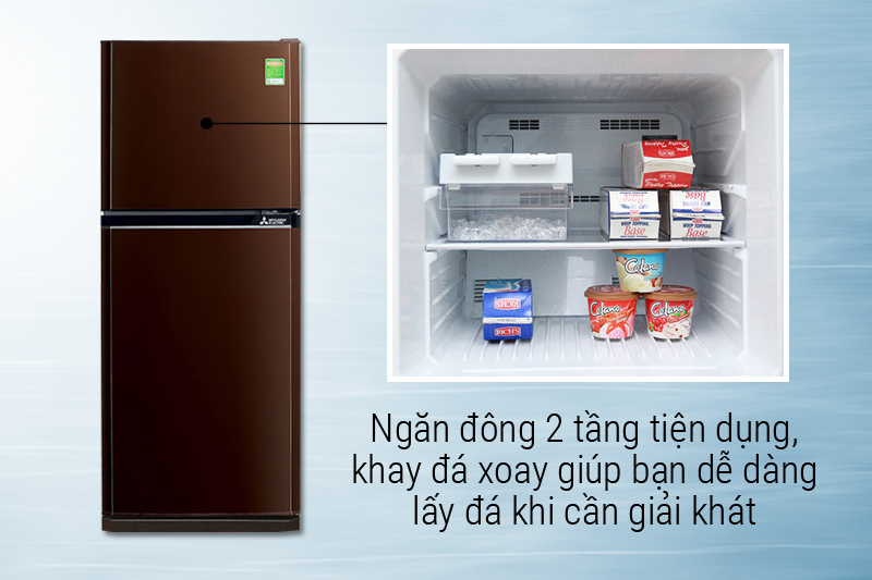Ngăn đông thiết kế 2 tầng