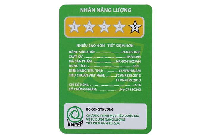 Tủ lạnh Panasonic Inverter 363 lít NR-BX418XSVN Màu Xám