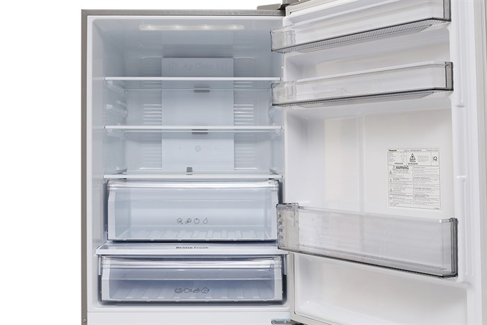 Tủ lạnh Panasonic Inverter 363 lít NR-BX418XSVN Màu Xám