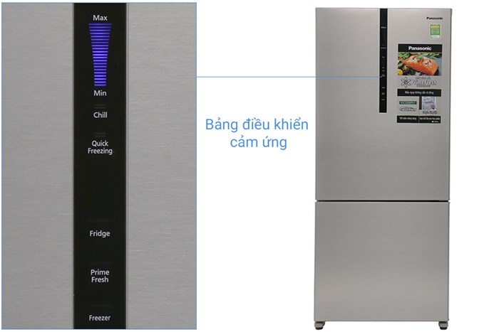 Tủ lạnh Panasonic Inverter 363 lít NR-BX418XSVN Màu Xám