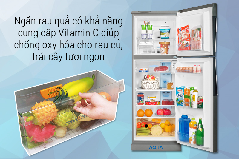 Ngăn rau quả hiện đại cugn cấp Vitamin C