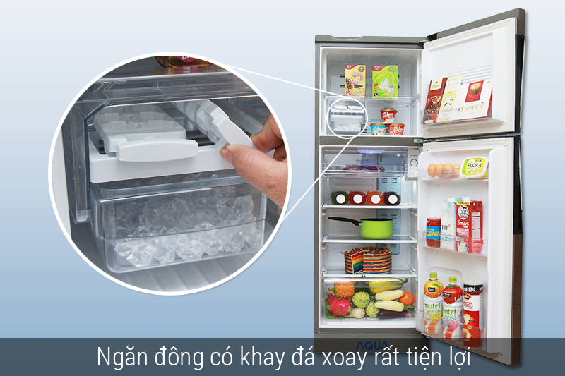 Ngăn đông có khay đá xoay