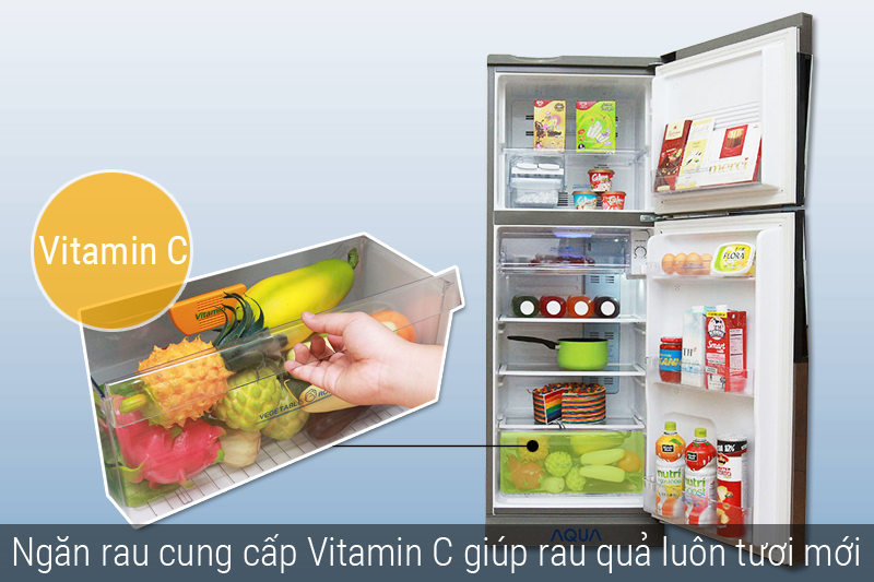 Ngăn rau quả cung cấp Vitamin C