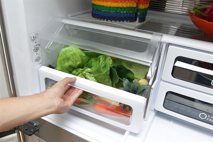 Tủ lạnh Sharp Inverter 556 lít SJ-FX630V-ST Màu Xám