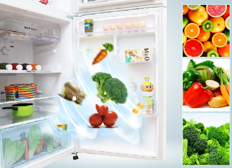 2 Ngăn rau quả riêng biệt có khả năng cân bằng độ ẩm