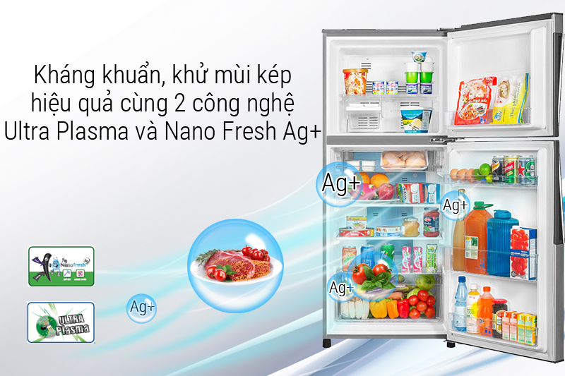 Kháng khuẩn kép cùng Ultra Plasma và Nano Fresh Ag+