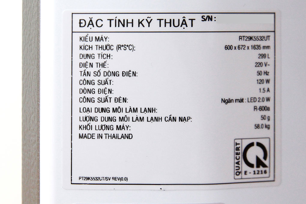 Tủ lạnh Samsung Inverter 299 lít RT29K5532UT/SV Màu Đen - Tím
