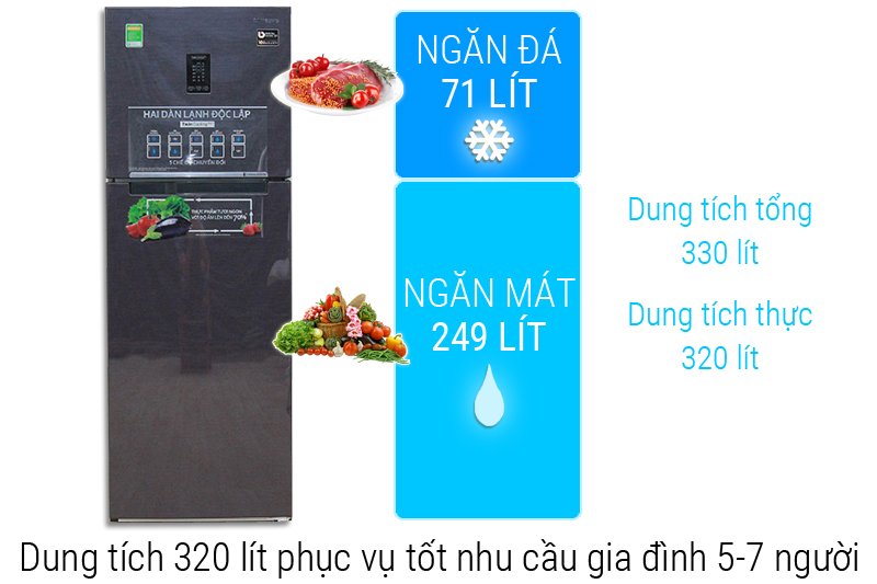 Dung tích tủ lạnh