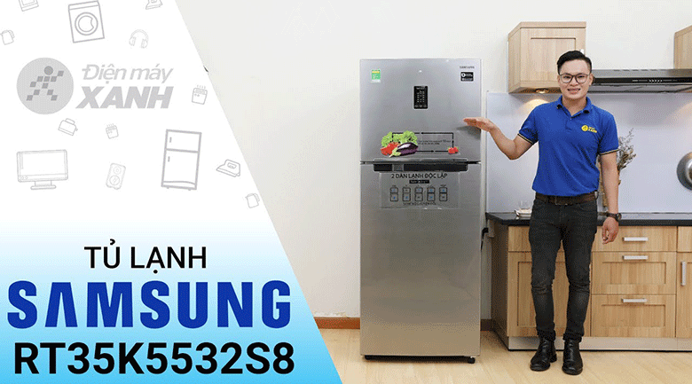 Tủ lạnh Samsung Inverter 364 lít RT35K5532S8/SV