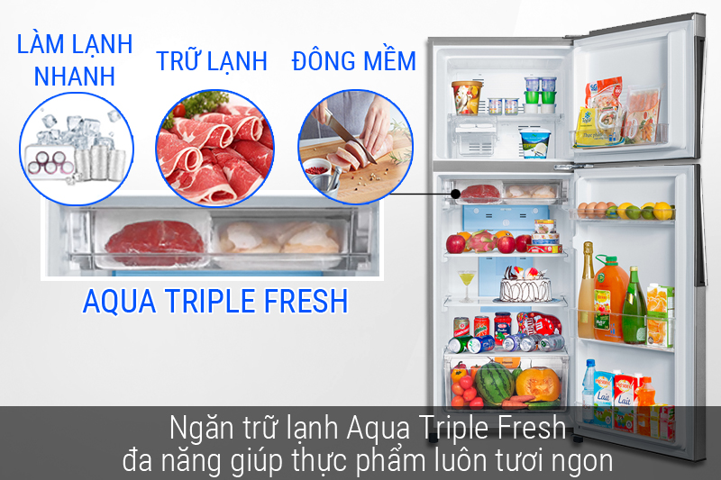 Ngăn Aqua Triple Fresh đa năng