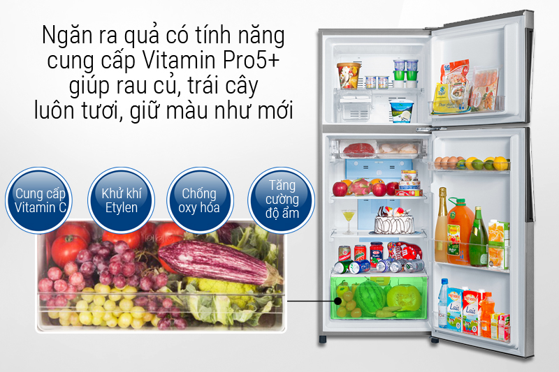 Ngăn rau cung cấp Vitamin Pro5+