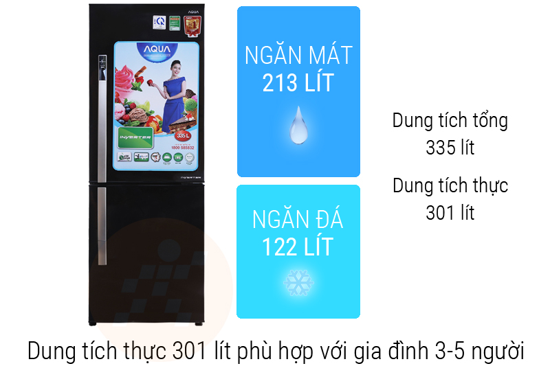 Dung tích tủ lạnh