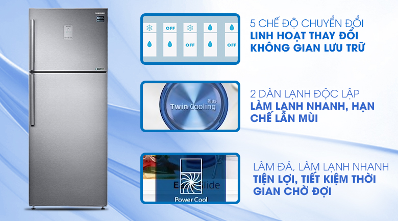 Tủ lạnh Samsung Inverter 438 lít RT43K6331SL/SV