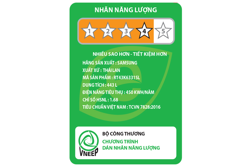 Tủ lạnh Samsung Inverter 438 lít RT43K6331SL/SV Màu Xám