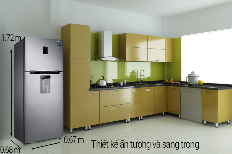 Tủ lạnh Samsung 380 lít RT38K5982SL/SV có thiết kế sang trọng