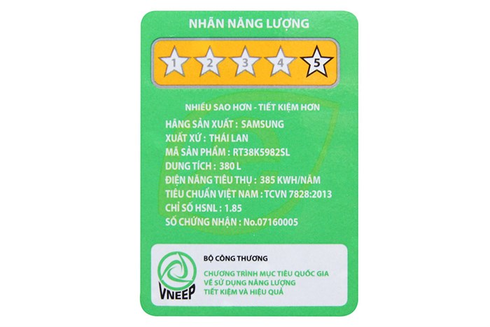 Tủ lạnh Samsung Inverter 380 lít RT38K5982SL/SV Màu Xám