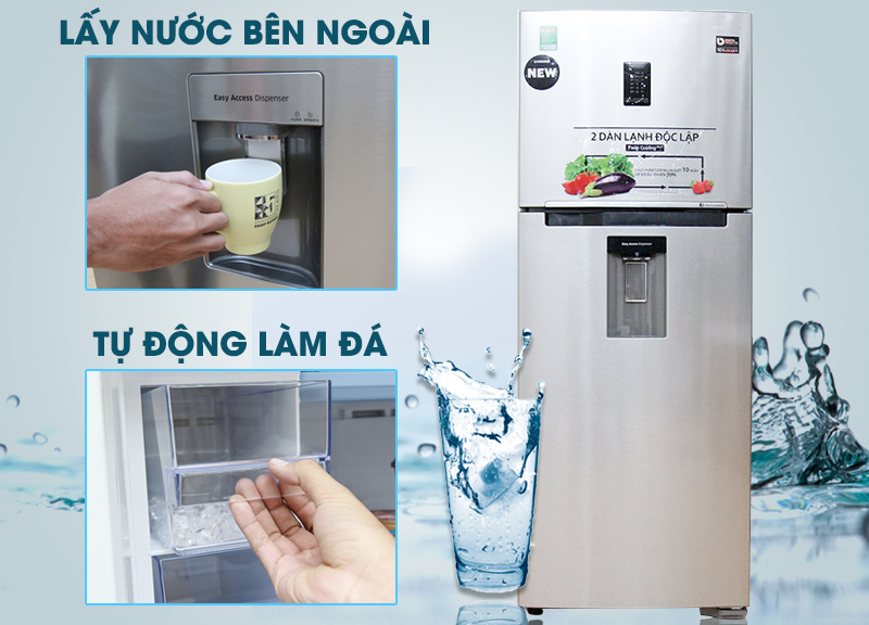 Lấy nước ngoài và găn đá tự động giúp gia đình bạn tránh khỏi cơn nóng của mùa hè Lấy nước ngoài và găn đá tự động giúp gia đình bạn tránh khỏi cơn nóng của mùa hè