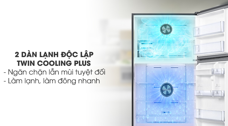 Công nghệ 2 dàn lạnh độc lập - Tủ lạnh Samsung Inverter 586 lít RT58K7100BS/SV