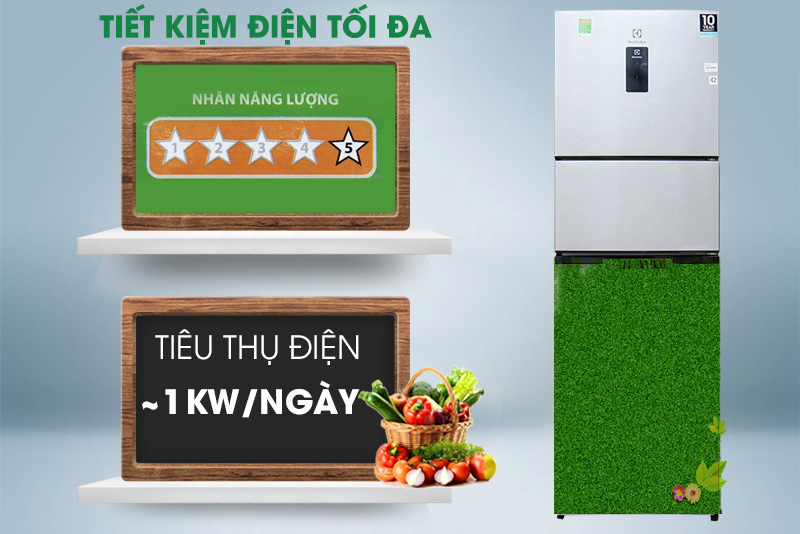 Tủ lạnh có khả năng tiết kiệm điện cao