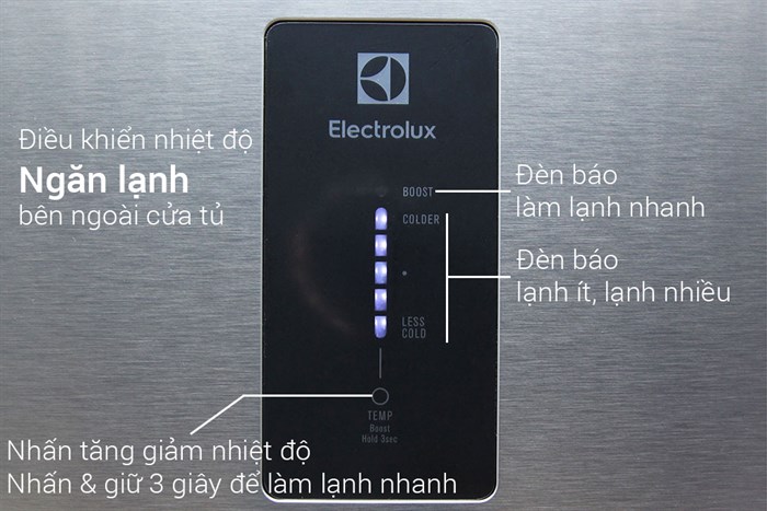 Tủ lạnh Electrolux 343 lít EBE3500AG Màu Xám đậm