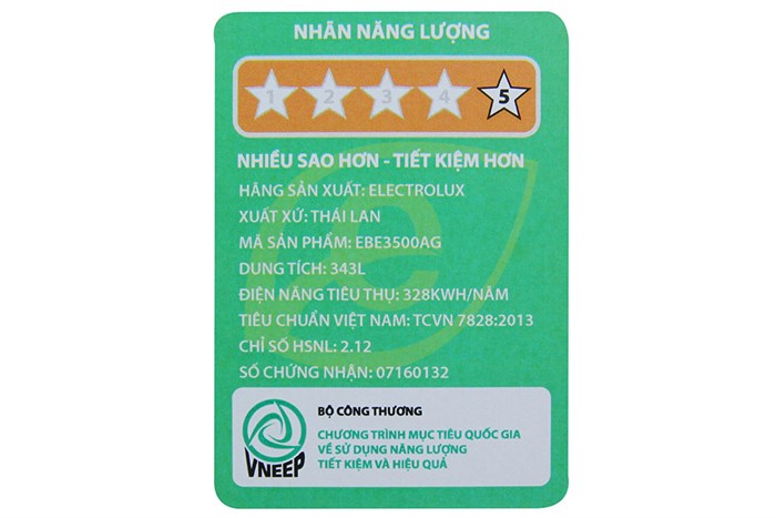 Tủ lạnh Electrolux 343 lít EBE3500AG Màu Xám đậm