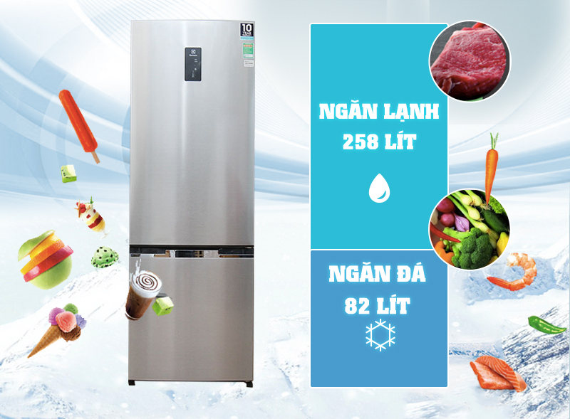 Tủ lạnh Electrolux 340 lít EBE3500AG