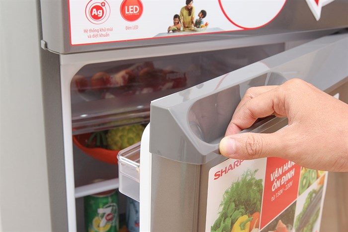Tủ lạnh Sharp 180 lít SJ-194E-BS Màu Xám