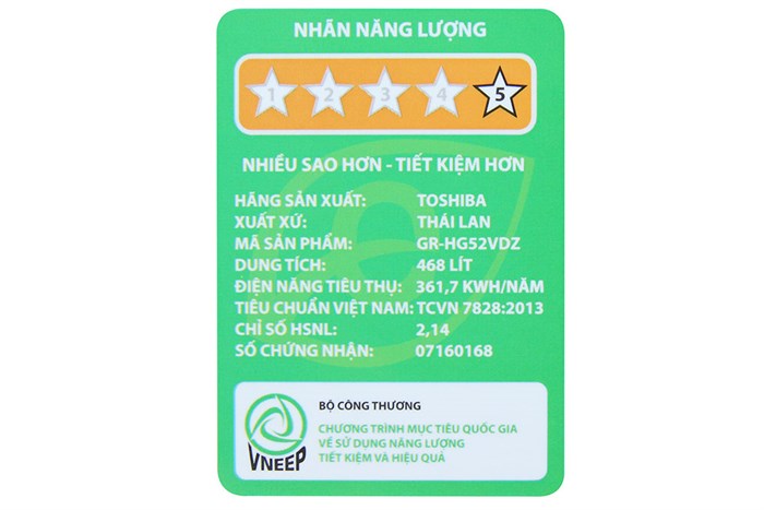 Tủ lạnh Toshiba Inverter 468 lít GR-HG52VDZ XK Màu Đen