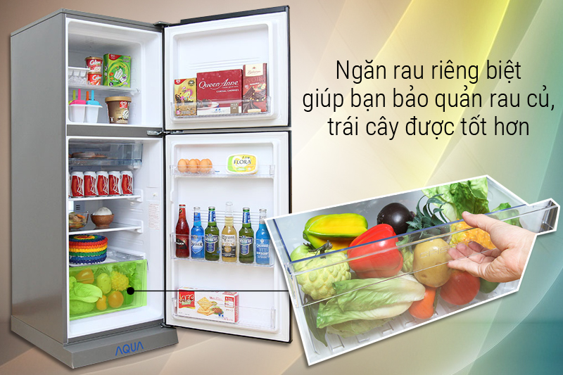 Ngăn rau quả riêng biệt
