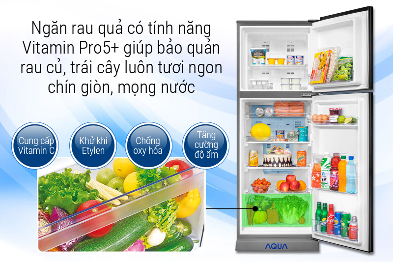 Ngăn rau có tính năng Vitamin Pro5+