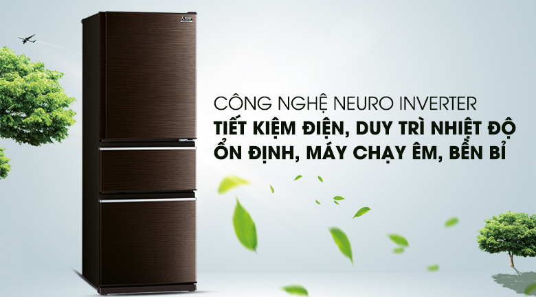 Tủ lạnh Mitsubishi Electric Inverter 326 lít MR-CX41EJ-BRW-V