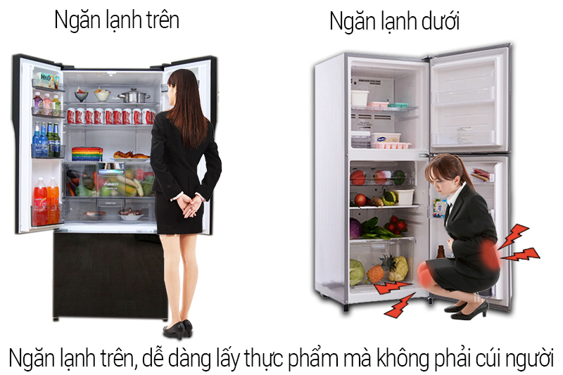 ngăn lạnh trên