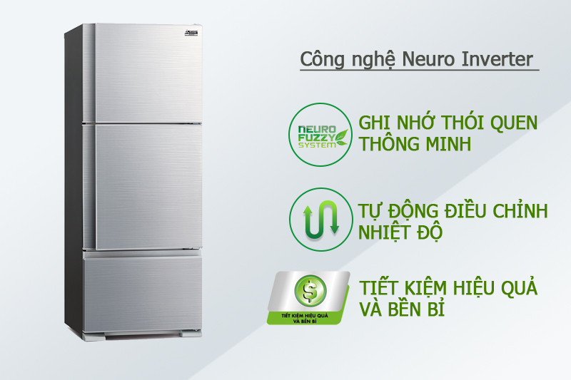 Tủ lạnh Mitsubishi 414 lít