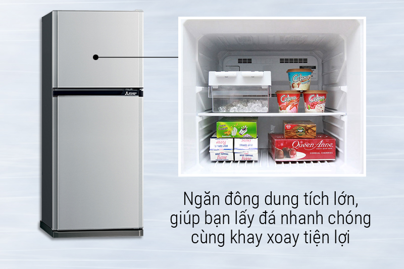 Ngăn đông có khay đá xoay