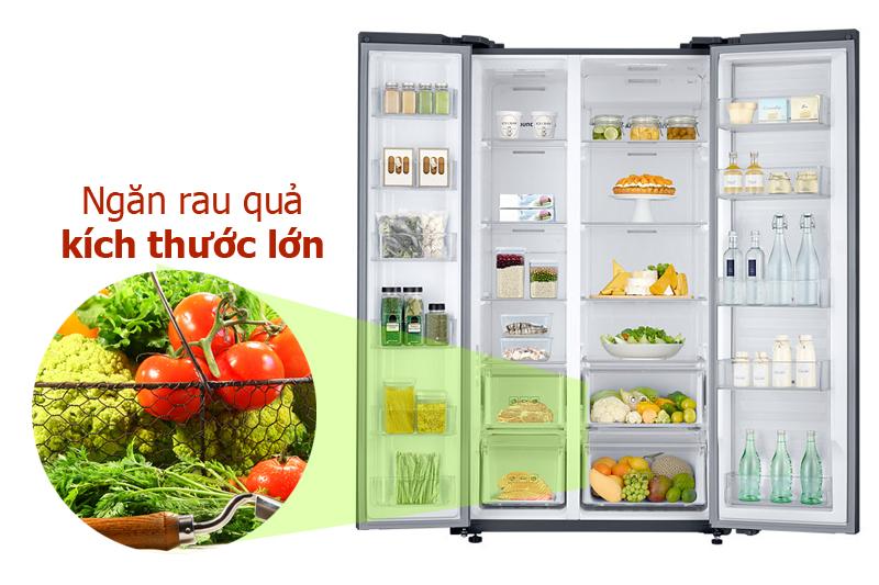 Tủ lạnh Samsung 609 lít RH60J8132SL/SV